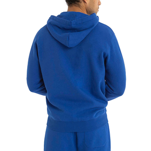 Sweatshirts à capuche d'hiver personnalisés pour hommes, couleur unie, fermeture éclair complète, tricotés anti-rides, grande taille - Product Image 6