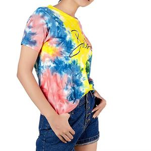 New Arrival <b>T</b>-<b>shirt</b> For <b>Women</b> New Arrival Summer Cotton <b>T</b> <b>shirts</b> <b>Tie</b> <b>Dye</b> Custom Logo Hot Sale <b>T</b> <b>shirts</b> For <b>Women</b> - Product Image 3