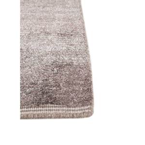 Konstrukt Solid Color Beige & <b>Brown</b> Hand Loom <b>Wool</b> & Bamboo Silk Rug for Home-Model HWB-1011 - Product Image 4