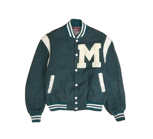 Chaqueta personalizada de lana con letras para hombre, chaqueta con parches y etiquetas de logotipos bordados de Color negro para hombre - Product Image 5