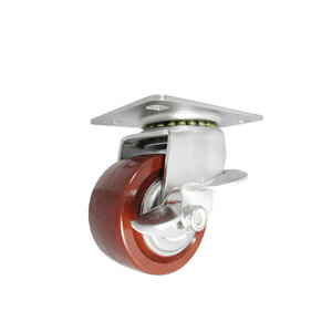 Rodillo giratorio rojo de alta resistencia para uso en horno de 65mm con cerradura - Product Image 1