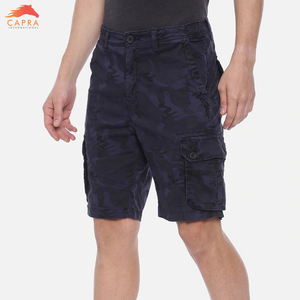 High Quality Custom Logo & Color Elastic Waist Digital Printing Casual Summer Cargo Shorts for Men Windproof & Quick Dry - Product Image 3