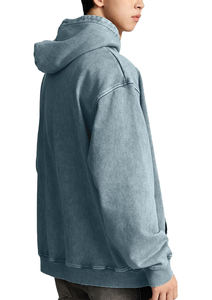 เสื้อฮู้ดซักกรดสำหรับผู้ชายเสื้อมีฮู้ดสำหรับซักเสื้อผ้าแนวสตรีทผ้าซักแบบวินเทจ - Product Image 4