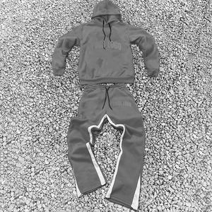 Custom Logo Printed <b>Clothing</b> Manufacturers Lightweight Hooded Tracksuit Sweatsuit High Quality Jogger Essentials Hoodie - Product Image 5