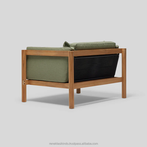 Sillas de Jardín, 110x88x77, Hechas de Madera Antigua de Calidad a un Precio Accesible con Asientos de Espuma Gruesa - Product Image 5