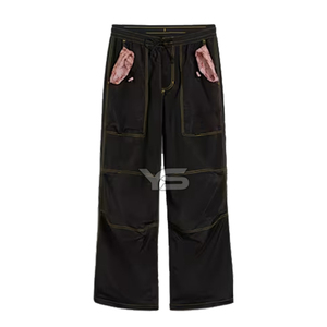 Pantalones vaqueros informales de cintura media para hombre, pantalones vaqueros transpirables de estilo recto, decoración con botones, color oscuro, liso, para todas las estaciones, ODM - Product Image 1