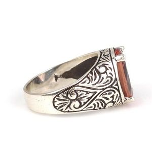 Bague pour homme en argent sterling 925 avec pierre de zultanite taille ovale, pierre précieuse turquoise, bijoux fins, placage rhodium, à porter au quotidien - Product Image 2