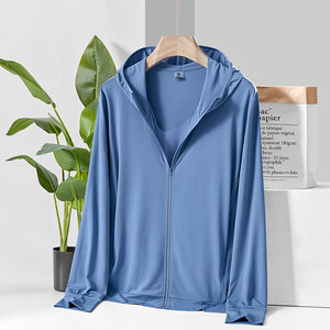 Homme Taille Haute Qualité UPF 50 + Ice Silk Sun protection Hoodies Outdoor Running Cycling Fishing Sun-proof Clothes - Product Image 3