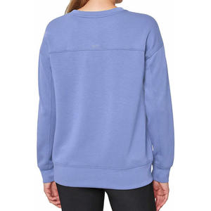 Femmes décontracté surdimensionné à manches longues sweats nouvelle mode goutte épaule col rond conception personnalisable Logo hiver - Product Image 2