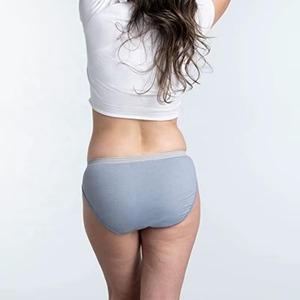 Culottes classiques pour femmes, taille basse, en polyamide, douces, extensibles, tricotées, respirantes, fines, motif uni, confort quotidien - Product Image 4