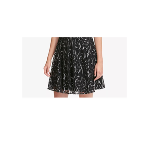 Abito Tommy Hilfiger da donna, taglia 16, modello A-Line con vestibilità aderente e ampia, vita naturale e dettagli in pizzo - Product Image 3