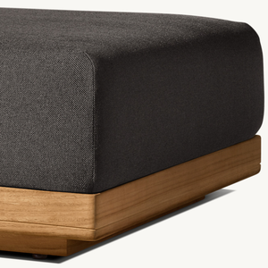 เก้าอี้โซฟาไม้สักเป็นมิตรกับสิ่งแวดล้อมเหมาะสำหรับที่นั่งในร่มหรือกลางแจ้งสไตล์โมเดิร์น - Product Image 5