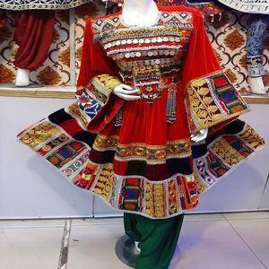 Salwar Kameez traditionnel afghan Kutchi, en soie filet, entièrement cousu, prêt à porter, pour femmes, de haute qualité, best-seller - Product Image 4