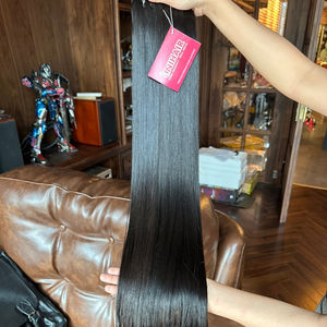 ผมมนุษย์แบบมัดผมตรงจากกระดูกสีดำธรรมชาติสำหรับต่อผมมนุษย์ผม100% บริสุทธิ์จากเวียดนาม - Product Image 1