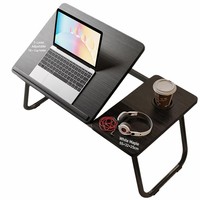 Table d'appoint réglable en hauteur pour ordinateur portable, grande surface de travail, pliable et portable, idéale pour dortoir, étudiant, bureau à domicile