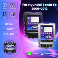 MEKEDE TS Android autoradio lecteur de système Audio WIFI 4G prise en charge DVR DSP TMPS pour Hyundai Santa Fe 2006-2012