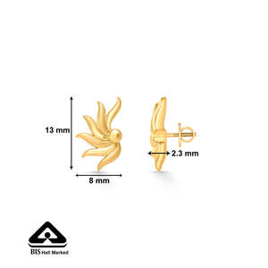 Pendientes de botón de circonita en forma de corazón chapados en oro de 14k para mujer, ideales para fiestas y compromisos - Product Image 5