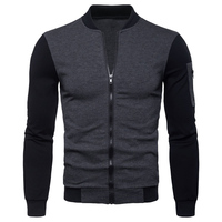 Oem veste pour hommes avec logo personnalisé vêtements pour le commerce extérieur pull pour hommes vêtements à capuche veste à col montant pour hommes