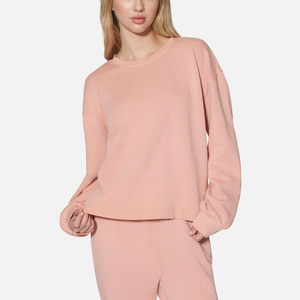 OEM Womens Sweatshirt With Custom Fit Soft Cotton Fabric Logo Printing Options And Private Label Apparel Manufacturing - Product Image 1