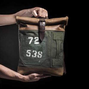 Leather Canvas Backpack Casual <b>Travel</b> School Laptop <b>Rucksack</b> Eco-Friendly Large Capacity Lightweight Unisex Bulk Supplier - Product Image 2