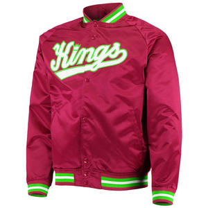 Chaqueta universitaria de satén hecha a medida al por mayor chaqueta universitaria de béisbol personalizada para la temporada de invierno - Product Image 1