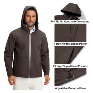 Chaqueta Bomber para Hombre, Transpirable, Impermeable, con Revestimiento, Cierre Frontal con Logotipo, Resistente al Frío, para Deportes al Aire Libre - Product Image 3