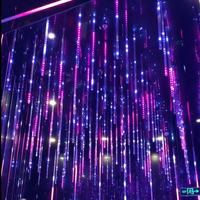 Tube LED matriciel vidéo 3D magique RGB programmable contrôlé par DMX512 étanche IP67 12V CC 50cm 1m 360 degrés