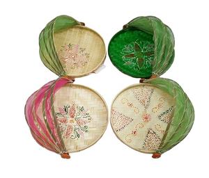 Best Quality Unique Design Colorful Wedding <b>Baskets</b> Handcraft <b>Bamboo</b> <b>Basket</b> for Storage and Decor From Vietnam - Product Image 1