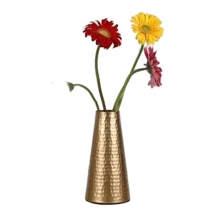 Jarrón Grande de Hierro Chapado en Oro con Diseño Costero para Decoración de Bodas, Jarrón de Mesa al por Mayor - Product Image 2