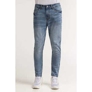 กางเกงยีนส์เดนิมสีฟ้าอ่อนเอวกลาง สไตล์วินเทจ Y2K โกธิค ฮิปฮอป ตกแต่งหมุด ดีไซน์ปะติดปะต่อ สำหรับฤดูหนาว - Product Image 3