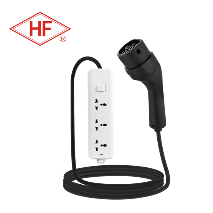 BOROCO Adaptateur Type 2 Vers Schuko 3.5kW 16A - Chargeur Voiture Électrique Portable 250V