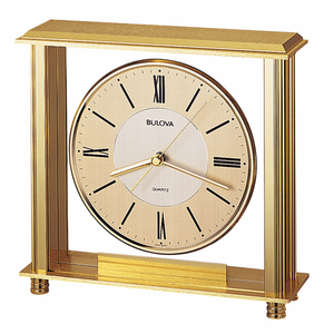 Nordic Luxury Style Round <b>Clock</b> Ornament Golden Finishing Modern Design Metal Square Stand <b>Clock</b> - Product Image 1