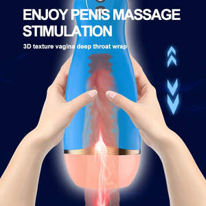 Automatische Mannelijke Masturbator Vagina Echte <span class=keywords><strong>Pussy</strong></span> Pocket Elektrische Trillingen Massage Stem Interactie Machine Seksspeeltje Voor Mannen 18 - Product Image 3