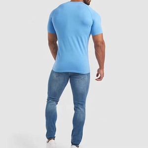 Wholesale Custom Printed Cotton/Polyester Gym Regular Fit Breathable Anti-Wrinkle <b>T</b>-<b>Shirt</b> Hot Selling Latest - Product Image 6