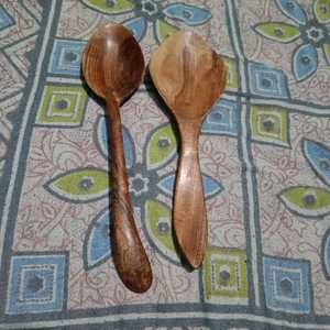 ชุดช้อนและไม้พายทำจากไม้สะเดาใช้ในครัวเป็นมิตรกับสิ่งแวดล้อมเครื่องใช้ในครัวปลอดสารพิษสำหรับทำอาหารเพื่อสุขภาพของขวัญตามเทศกาล - Product Image 2