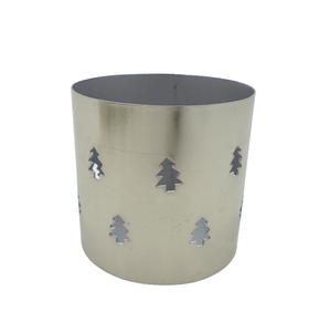 Recién llegado, tarro de vela de níquel votivo redondo de hierro decorativo de Navidad para sala de estar y Decoración de mesa hecha a mano - Product Image 4