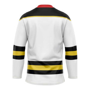 Nueva Camiseta de Hockey sobre Hielo Sublimada Personalizada al por Mayor, de Alta Calidad, 100% Poliéster, Transpirable, Ecológica, OEM - Product Image 3