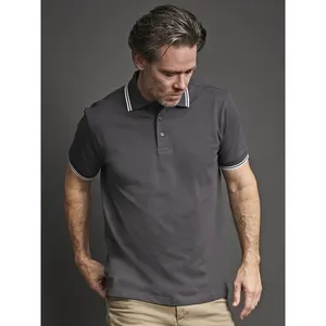 Camiseta Polo Elástica de Rayas de Lujo Personalizada para Artículos Promocionales - Product Image 2