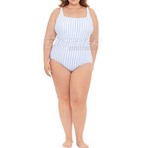 Traje de baño de una pieza de mujer reversible transpirable sólido de talla grande de Venta caliente - Product Image 4