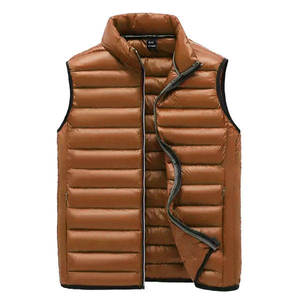Custom Printed Men High Quality Custom Colors Half Sleeves Puffer <b>Quilted</b> <b>Waistcoat</b> Bubble Jacket Vests - Product Image 2