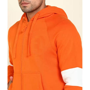 2025 gros pas cher hiver polaire à capuche manteau Logo personnalisé hommes fermeture éclair à capuche automne décontracté ample hommes grande taille veste à capuche - Product Image 4