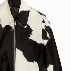 เสื้อแจ็คเก็ตหนังวัวแท้สำหรับผู้หญิง กันน้ำ หนังวัวแท้ พร้อมตกแต่งโลโก้ตามสั่ง สำหรับฤดูหนาว แจ็คเก็ตสำหรับผู้ชาย - Product Image 2