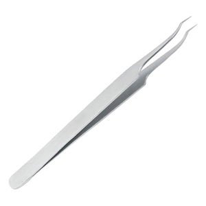 แหนบถอนขนตาทำจากสเตนเลสเพื่อความงามแหนบปลายแหลมปลายโค้งมนดีไซน์ตามสั่ง - Product Image 4