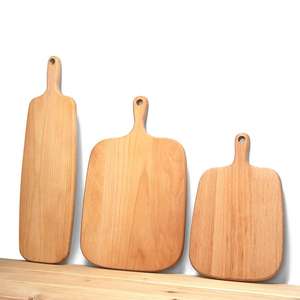 Plats en bois naturel pour la nourriture meilleur prix dîner plateau de service planche avec poignée logo personnalisable disponible - Product Image 1