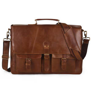 กระเป๋าเอกสารหนังแท้แบบสั่งทำพิเศษ  แบบกันน้ำ  น้ำหนักเบา - Product Image 1