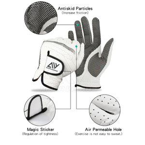 Guantes de Golf de Piel Genuina de Alta Calidad para Mano Derecha con Logotipo Personalizado, Ligeros y Antideslizantes para Uso Deportivo - Product Image 3