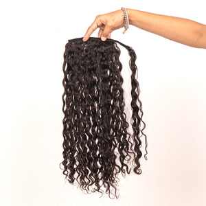 EXTENSIONS DE CHEVEUX CRUS EN QUEUE DE CHEVEUX AVEC CUTICULES ALIGNÉES EXTENSIONS DE CHEVEUX NATURELS ET 100% - Product Image 2