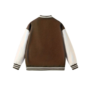 New Arrival 2025 Men Embroidery <b>Patch</b> Warm College <b>Jacket</b> Bomber Letterman Varsity <b>Jacket</b> for Men - Product Image 2