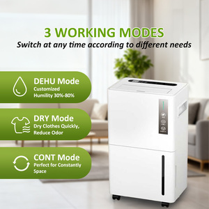 Déshumidificateur d'air portable JJPRO GREENFLY 2025 PD11LXS à faible bruit, vente en gros, 6L, nouveau design compact pour usage domestique - Product Image 4