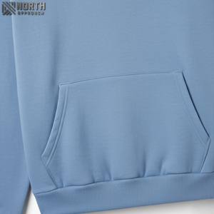 Conjunto de Jogger con capucha negro sólido de algodón 100% de alta calidad personalizado a granel, diseño de bolsillo, ropa de invierno transpirable de secado rápido, para - Product Image 3